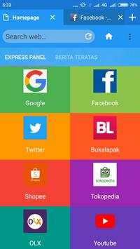 UC fast browser screenshot 2