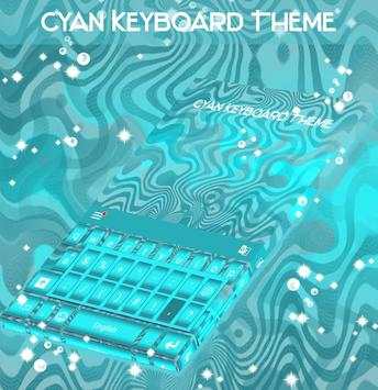Cyan Keyboard Theme screenshot 1