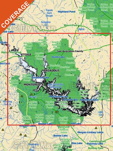 Sam Rayburn Offline Gps Fishing Chart screenshot 8