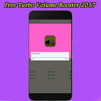Free Turbo Volume Booster 2017 3 تصوير الشاشة