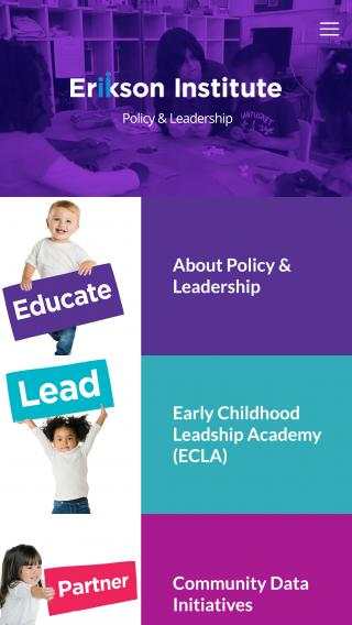 Erikson Institute - Policy & Leadership screenshot 2