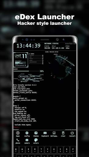 eDex UI - Hacker Theme Launcher screenshot 1