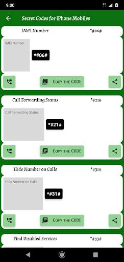 Secret Phone Codes - All Latest & Old Mobile Codes screenshot 6