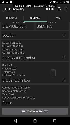 LTE Discovery (5G NR) screenshot 2