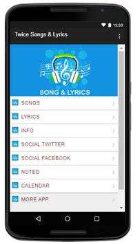 Twice Song & Lyrics screenshot 2
