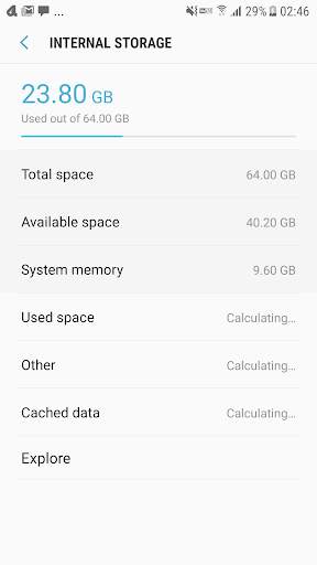 Memory Card (External Storage) Settings Shortcut screenshot 1