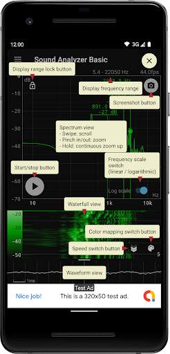 Sound Analyzer Basic скриншот 2