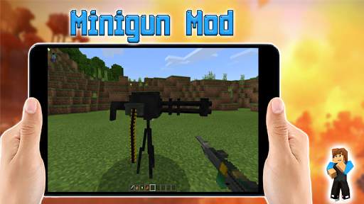 Minigun Mod for Minecraft PE screenshot 1