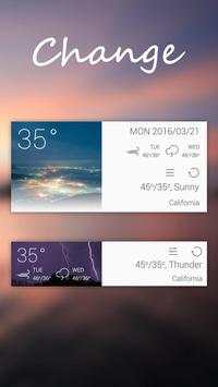 Change GO Weather Widget Theme screenshot 2