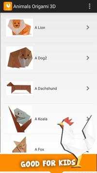 Animals Origami 3D скриншот 5