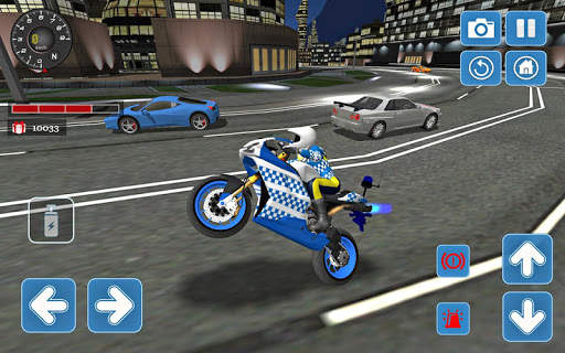 City Police MotorBike 3D Driving Simulator screenshot 1