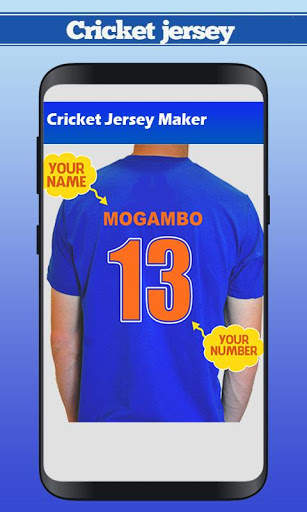 Cricket Jersey Editor – Name on Cricket Jersey 1 تصوير الشاشة