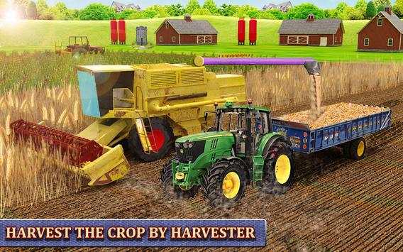 Harvester Tractor Farming Simulator Game screenshot 1