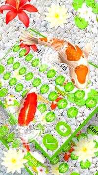 3D Lively Koi Fish Keyboard Them 🐟 screenshot 3