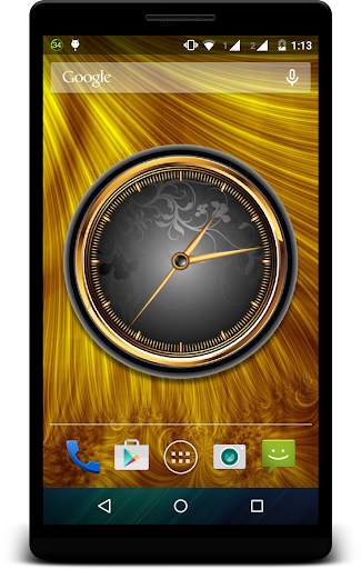 Gold Clock Live Wallpaper screenshot 1