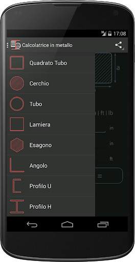 Calcolatrice Peso Metallo screenshot 2
