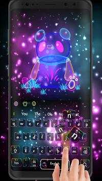 Neon Panda Bear Keyboard screenshot 1