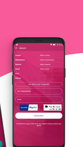 Free Unlock Network Code for LG SIM screenshot 3