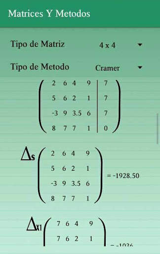 Matrices y  Metodos скриншот 3