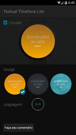 Textual Timeface Lite screenshot 2