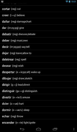 Spanish Verbs скриншот 8