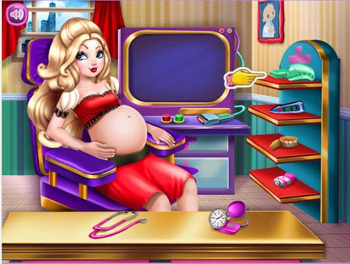 Apple Princess Pregnant Check-Up Newbaby Born Game screenshot 1