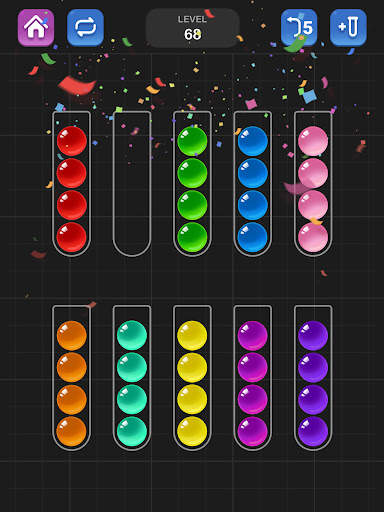 Sortir Bola, Game Puzzle Warna screenshot 12