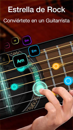 Simulador de guitarra con ritmo libre y juegos screenshot 1
