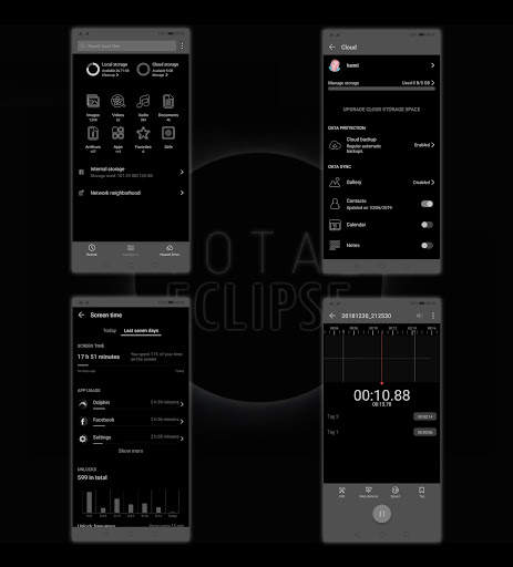 [EMUI 9.1]Total Eclipse Theme 6 تصوير الشاشة
