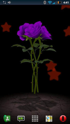 3D Rose Bouquet LWP Free screenshot 3