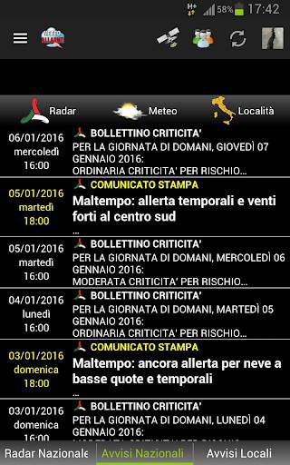 Allarme Meteo IT screenshot 1