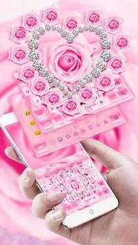 Pink Diamond Love Keyboard screenshot 2