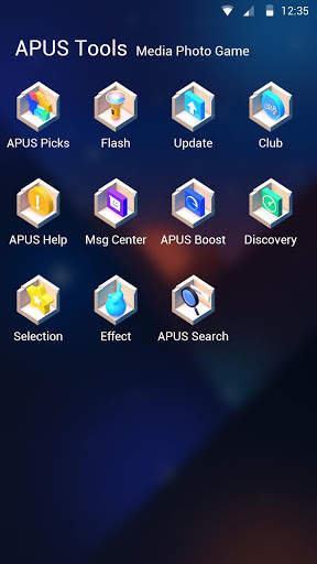 Starry Sky Valley APUS Launcher theme screenshot 6