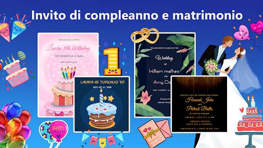 Crea Inviti Compleanno, festa screenshot 2