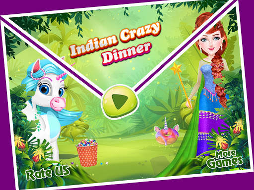 Indian Crazy Dinner: Hyper Hotel Dress Up Unicorn screenshot 1