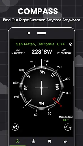 Digital Compass for Android screenshot 1