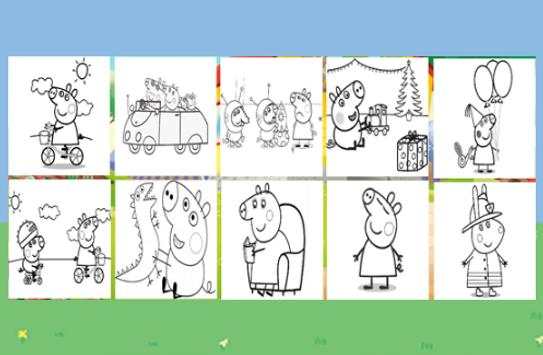 Peppa & Pig Coloring PaintBox screenshot 2