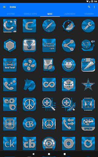 Light Blue Icon Pack скриншот 22