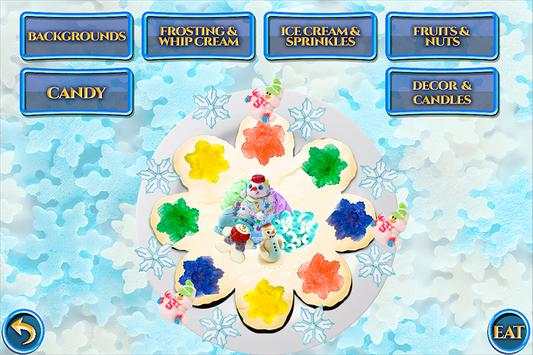 Winter Cake Maker Dessert - Frozen Candy Food Game screenshot 2
