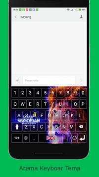 Arema Keyboard Tema screenshot 2