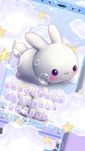 Kawai Rabbit Keyboard Theme screenshot 1