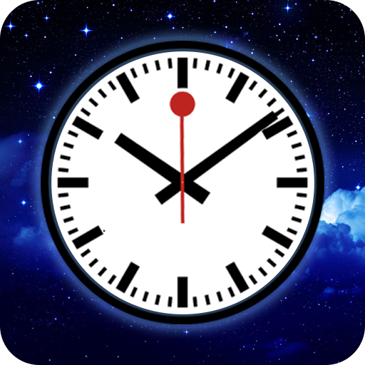 Night Sky Clock: HD Live Wallp أيقونة