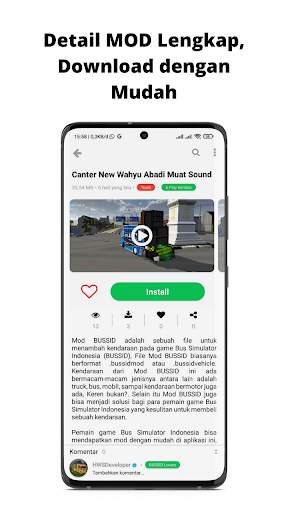 Bus Simulator MOD Wahyu Abadi screenshot 3