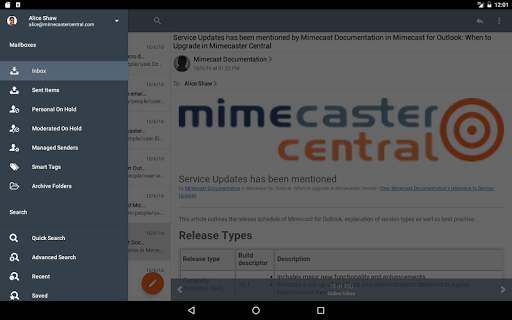 Mimecast Mobile screenshot 11
