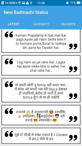 New Badmashi Status screenshot 1