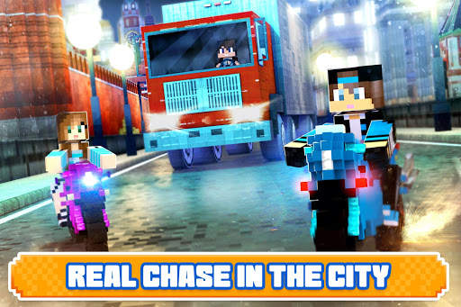 Blocky Superbikes Race Game screenshot 2