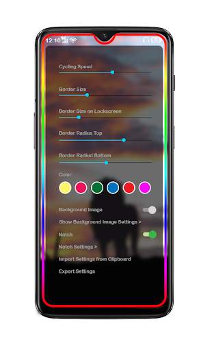 Borderlight Live Wallpaper-Edge Lighting screenshot 3