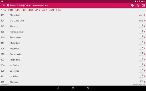 Transantiago Bus Checker screenshot 12