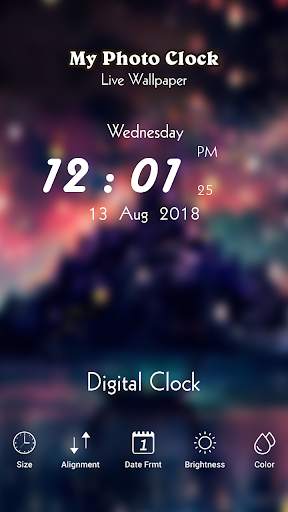 My Photo Clock Live Wallpaper screenshot 2