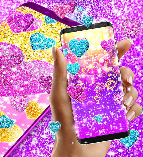 Glitter hearts live wallpaper screenshot 5